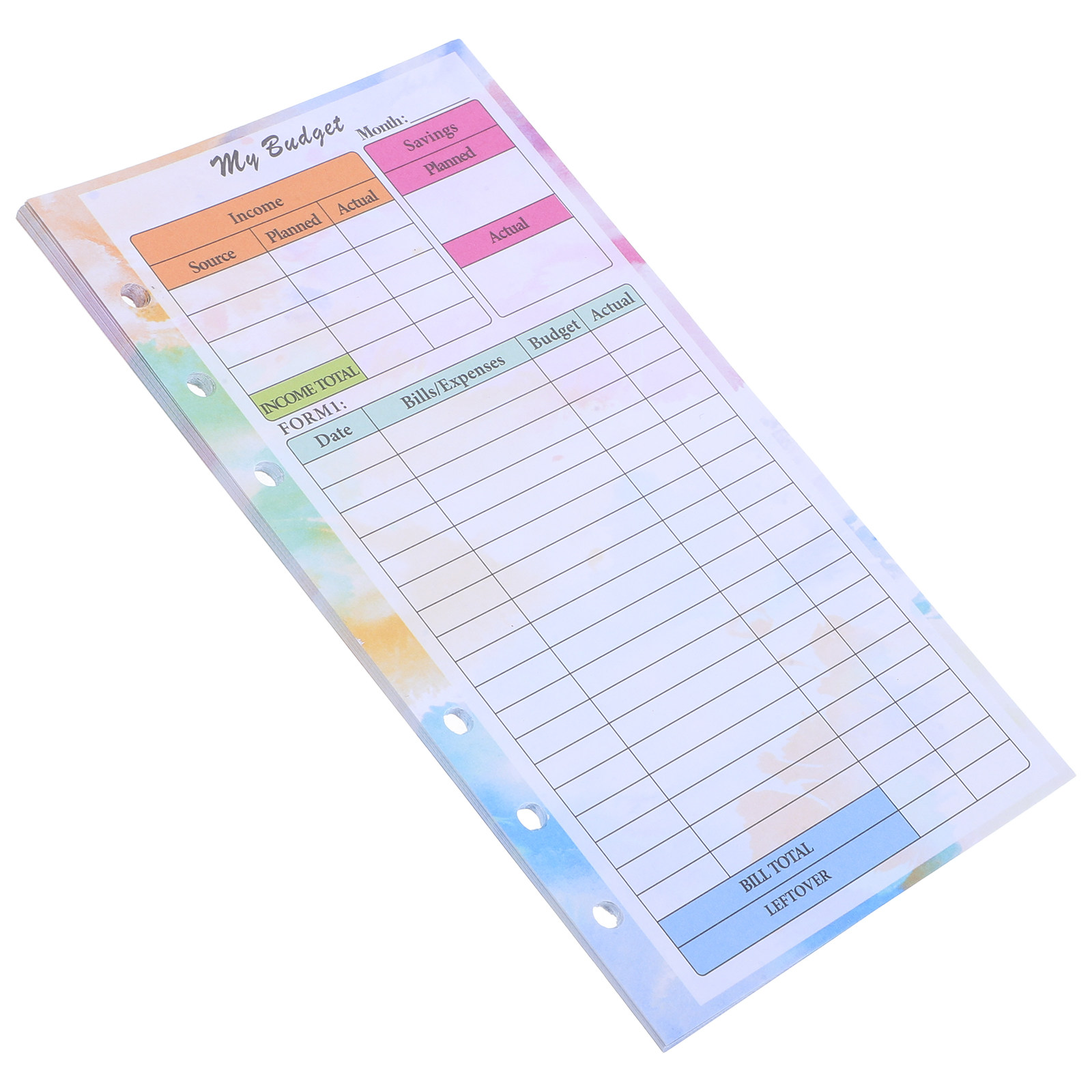 Planner Weekly Budget - 14Sheets Budget Notebook A6 Size Colorful