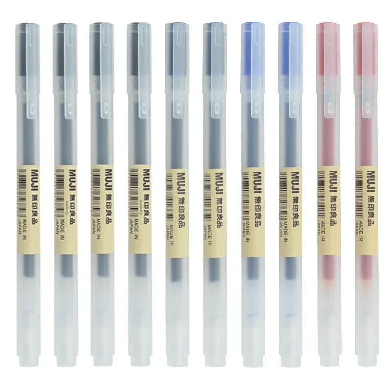 Stationery Supply Business - 10-30Pcs/Set 0.38/0.5mm Gel pen Black/Blue Ink