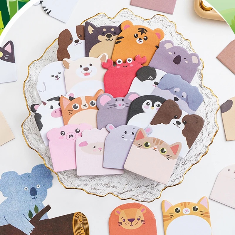 Supply Of Office Stationery - 240pcs Lovely Animal Shaped Blank Sticky