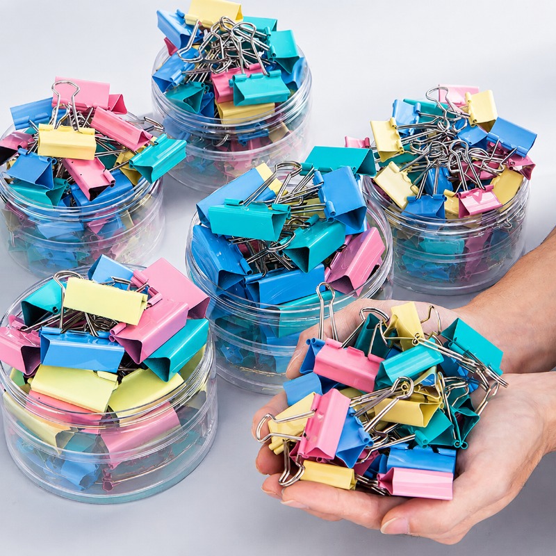 40PCS/Set Long Colorful Metal  - Supply Of Office Stationery 评论和价格