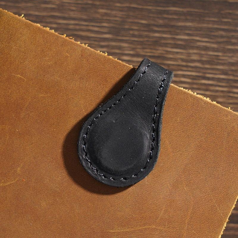 Pocket Leather Dual-side Page  - Bookmark Magnetic Clip 评论和价格