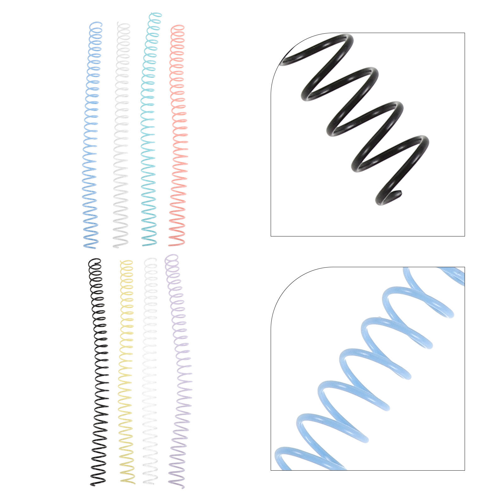 8Pcs Plastic Spiral Binding Co - Binding Comb Plastic 评论和价格