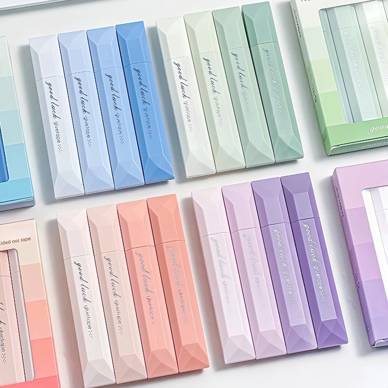 4pcs Gradient Color Glue Tape, - Glue Stick Pack 评论和价格