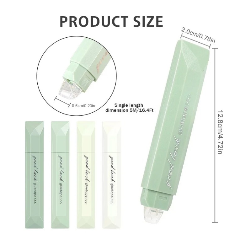 4pcs Gradient Color Glue Tape, - Glue Stick Pack 评论和价格