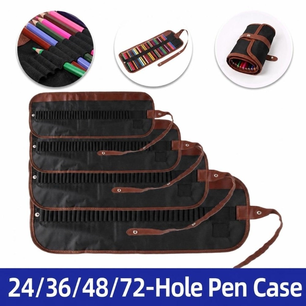 24/36/48/72 Slots Roll Up Penc - Pen Pouch Roll 评论和价格