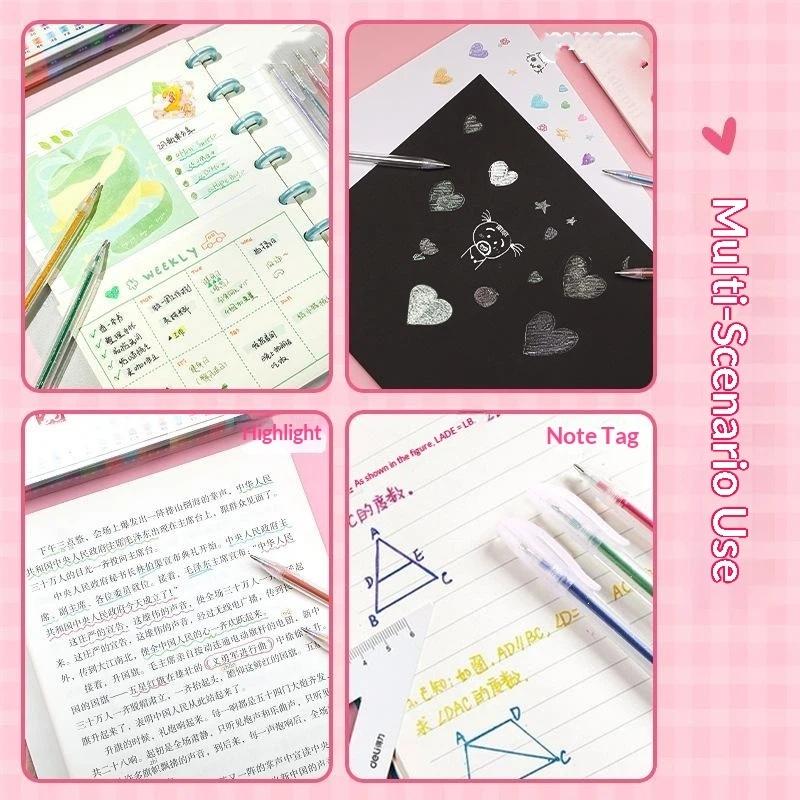 8/12/18 Colors Glitter Gel Pen - Gel Ink Pen Set 评论和价格