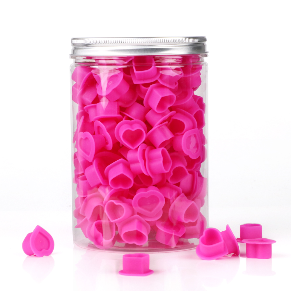 200pcs Tattoo Ink Cup Heart-Sh - Calligraphy Ink Bottle 评论和价格