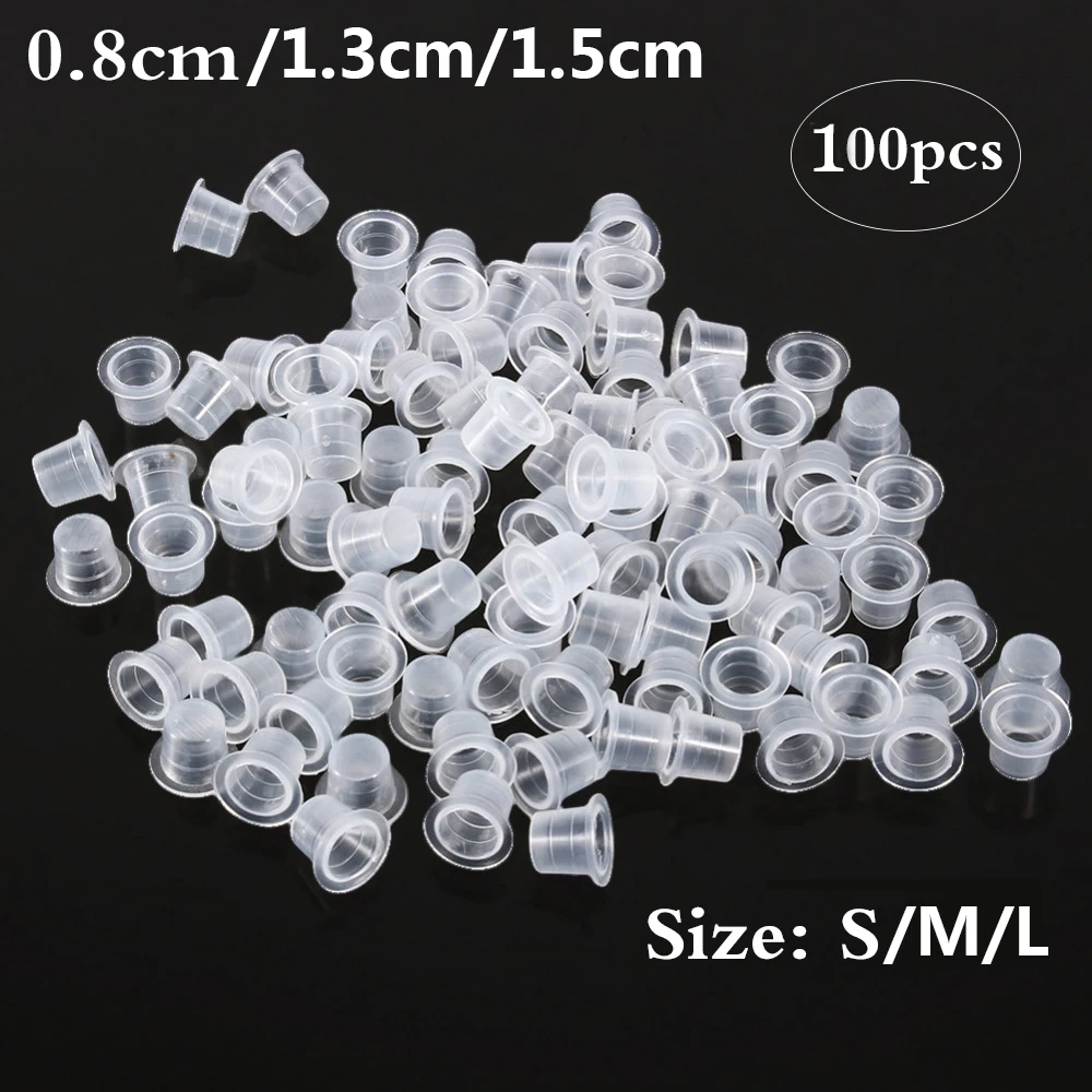 100Pcs Tattoo Plastic Tattoo I - Calligraphy Ink Bottle 评论和价格