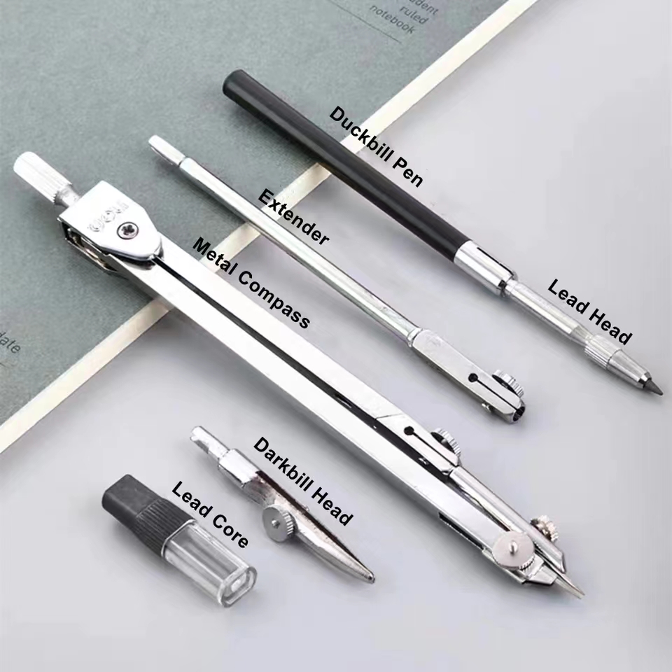 Stainless Steel Drafting Set D - Compass Geometry Set 评论和价格