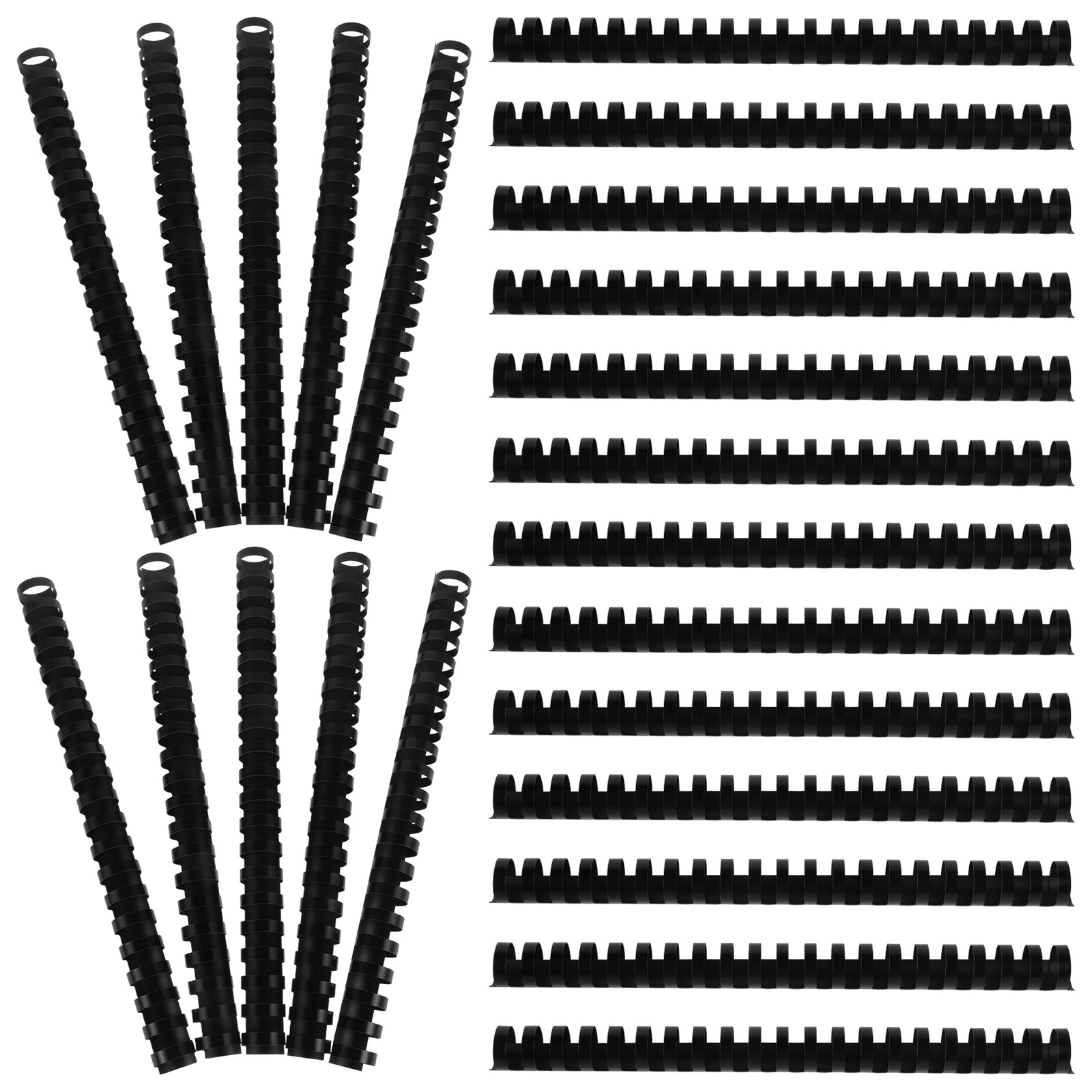 50Pcs 21-Ring Plastic Comb Bin - Binding Comb Plastic 评论和价格