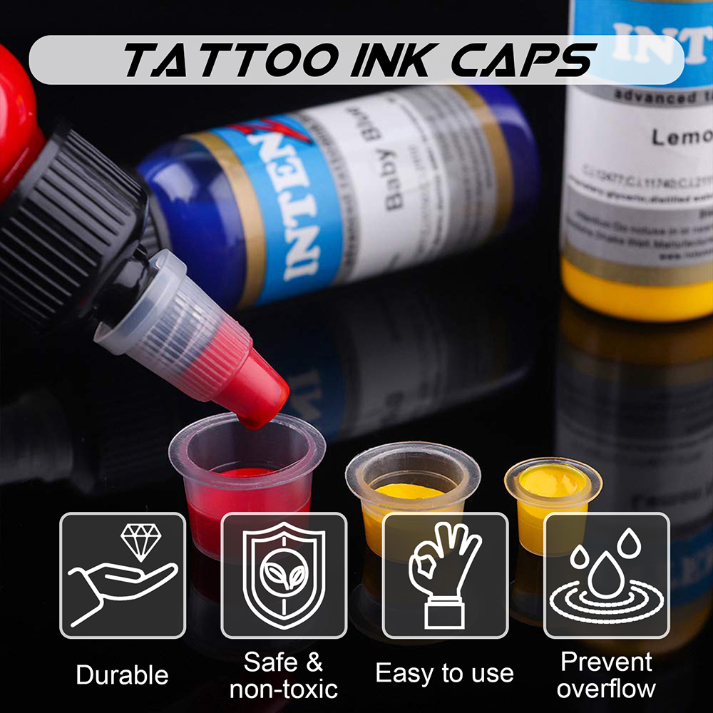 1000/100pcs Disposable Tattoo  - Calligraphy Ink Bottle 评论和价格