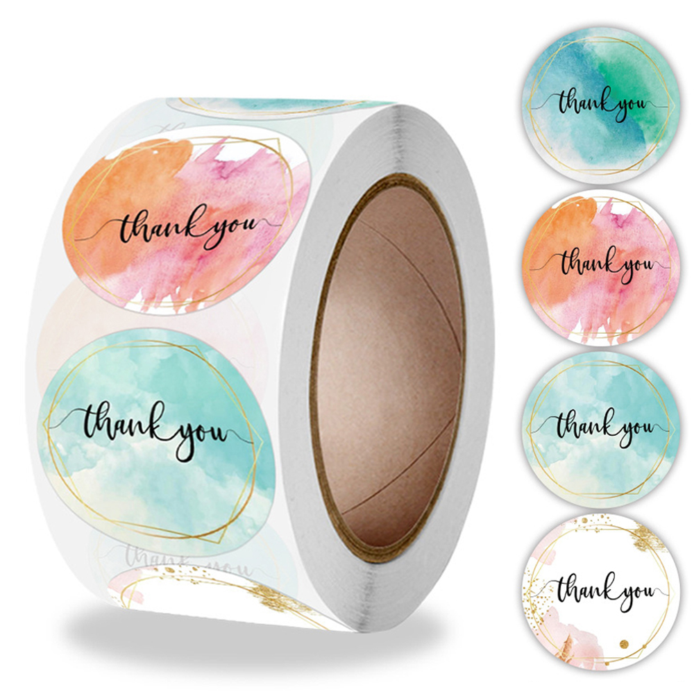 100-500 Pcs Thank You Stickers - Stationery Supply Business 评论和价格