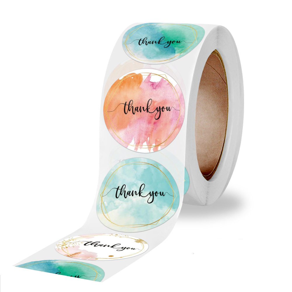100-500 Pcs Thank You Stickers - Stationery Supply Business 评论和价格