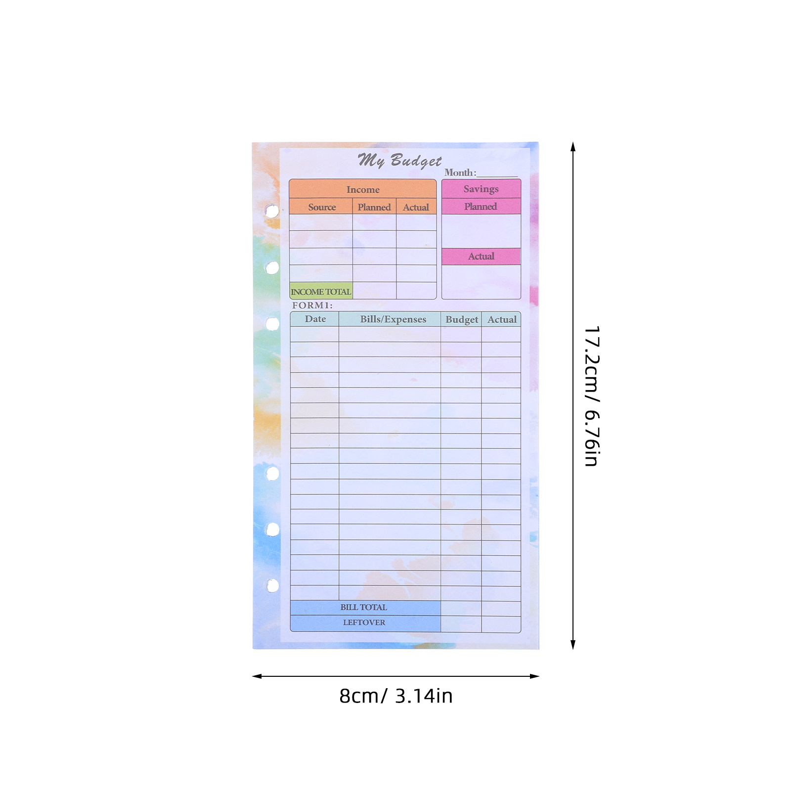 14Sheets A6 Refillable Budget  - Planner Weekly Budget 评论和价格