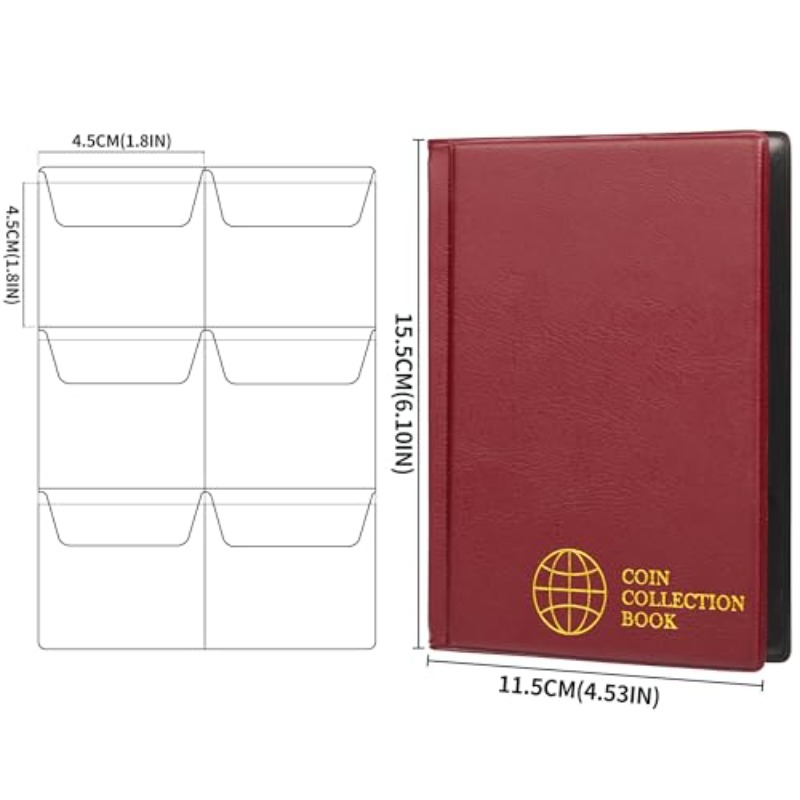 60Pocket Coin Collection Album - Binding Comb Plastic 评论和价格