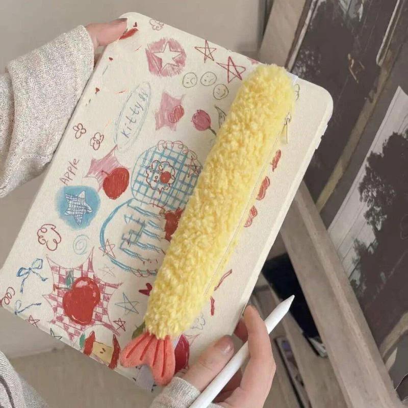 Adorable Shrimp Tail Plush Pen - Ideal Stationery & Office Supply 评论和价格
