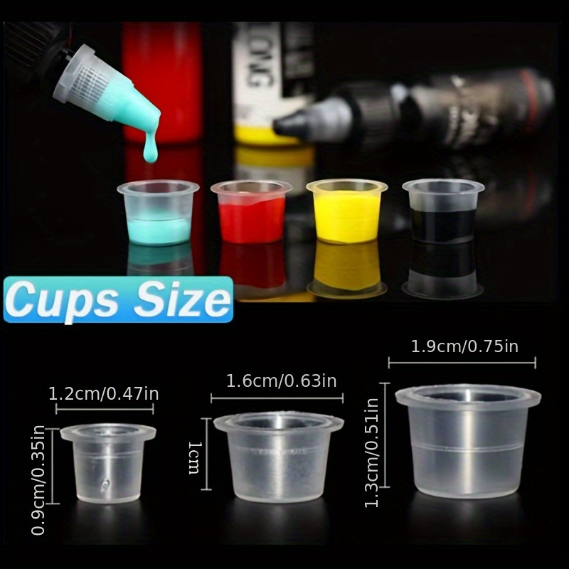 100/1000pcs Tattoo Large Mediu - Calligraphy Ink Bottle 评论和价格