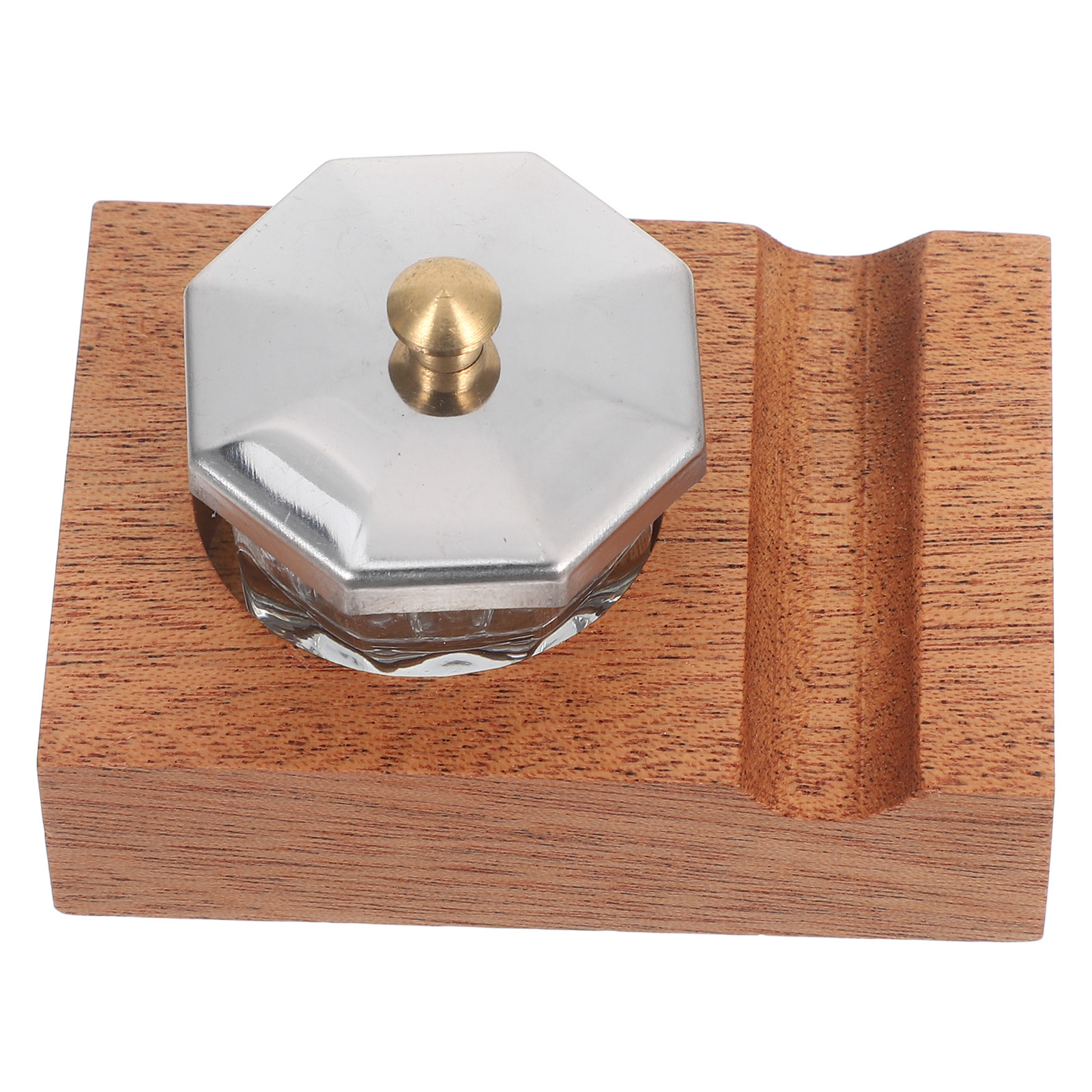 1Set Wooden Dip Pen Stand Call - Calligraphy Ink Bottle 评论和价格